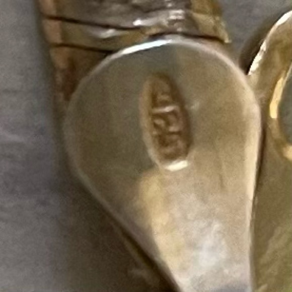 Stamped vermeil textured reversible bracelet - Picture 5 of 6